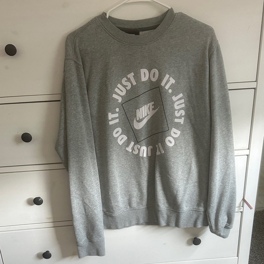 Nike Gray Crewneck Men's Sweater